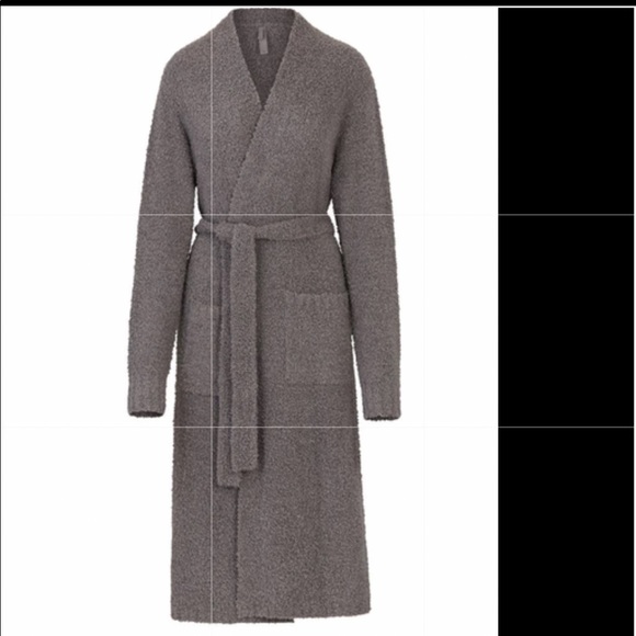 SKIMS Other - SKIMS Cozy knit soft warm long robe in Smoke